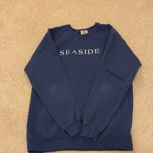 Navy seaside crew neck